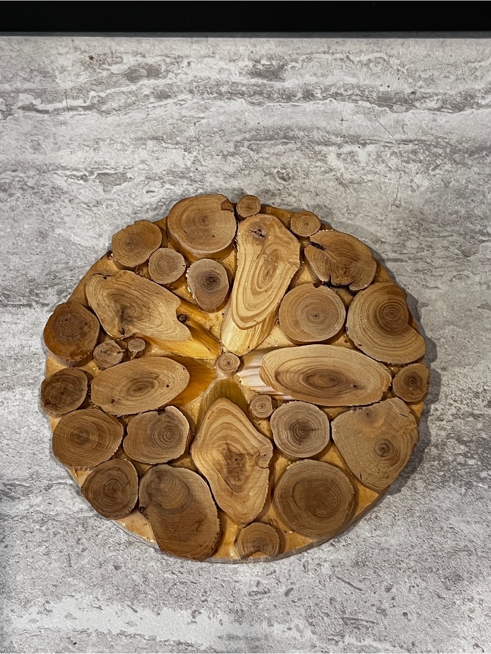 Handmade Rustic Wooden Trivet Hot Pad Natural Wood Slice Farmhouse Cabin Decor